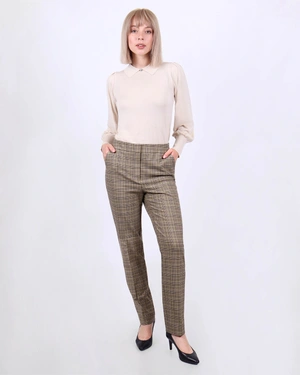 Checkered trousers in recycled polyester | All products - 2
