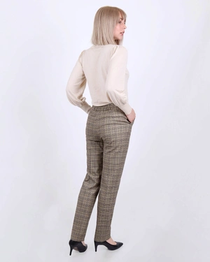 Checkered trousers in recycled polyester | All products - 3