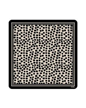 Chiffon neck scarf with an abstract geometric pattern | Scarfs - 1