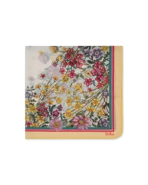 Шифонено фишу с десен пролетни цветя | Шалове - 4