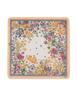 Шифонено фишу с десен пролетни цветя | Шалове - 5