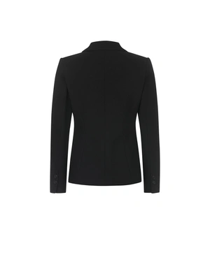 Veste noire classique à boutonnage simple et à revers | Vestes et Blazers - 4