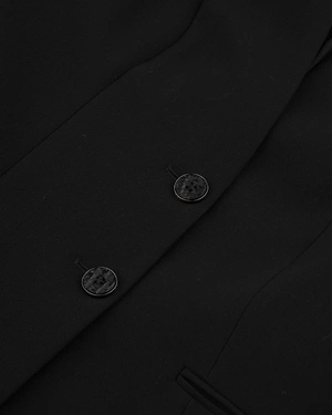 Veste noire classique à boutonnage simple et à revers | Vestes et Blazers - 5
