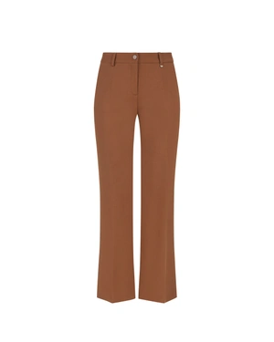 Classic brown business trousers with straight leg and crease | COLLECTION - 8