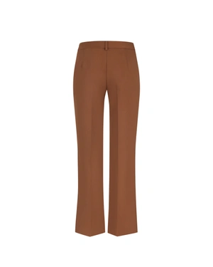 Classic brown business trousers with straight leg and crease | COLLECTION - 9