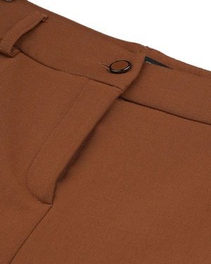 Classic brown business trousers with straight leg and crease | COLLECTION - 10