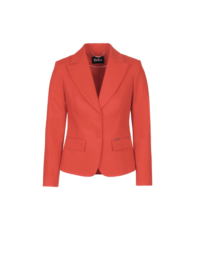 Veste ajustée classique en rouge corail vif | Vestes et Blazers | Dika.com Veste ajustée classique en rouge corail vif | Vestes et Blazers
