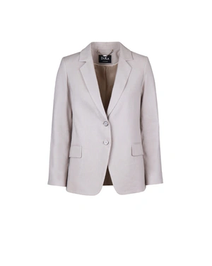 Classic jacket in a light shade from linen and viscose | Jackets and Blazers | Dika.bg Classic jacket in a light shade from linen and viscose | Jackets and Blazers