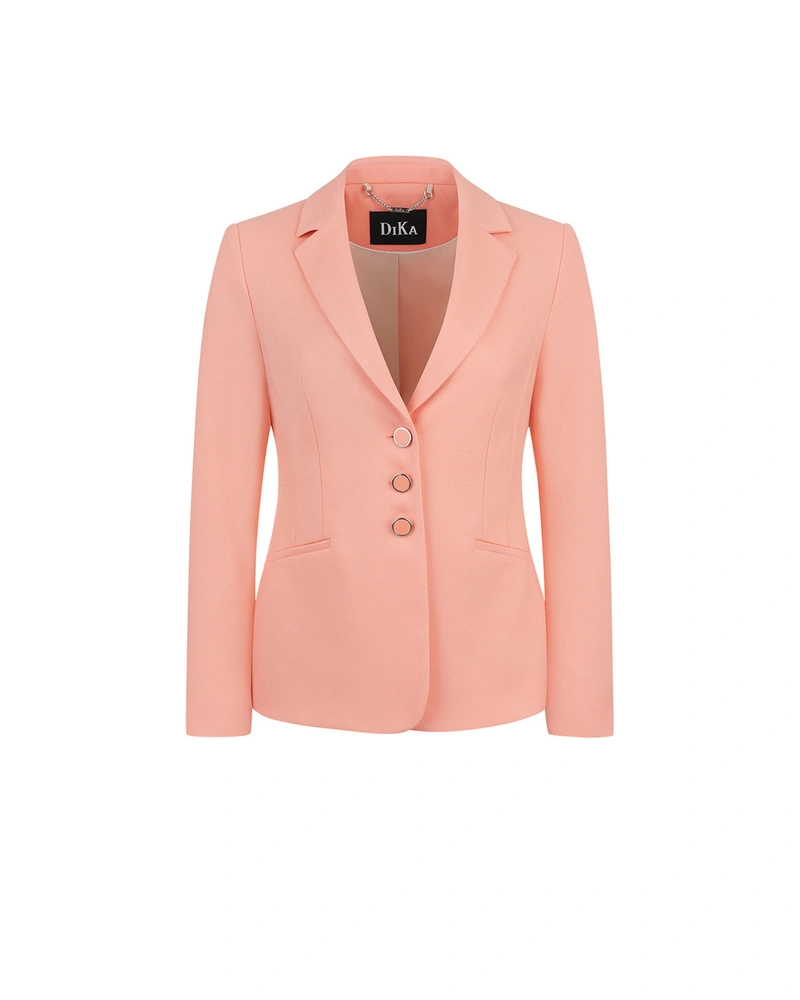 Classic single-breasted blazer in peach pink | Jackets and Blazers