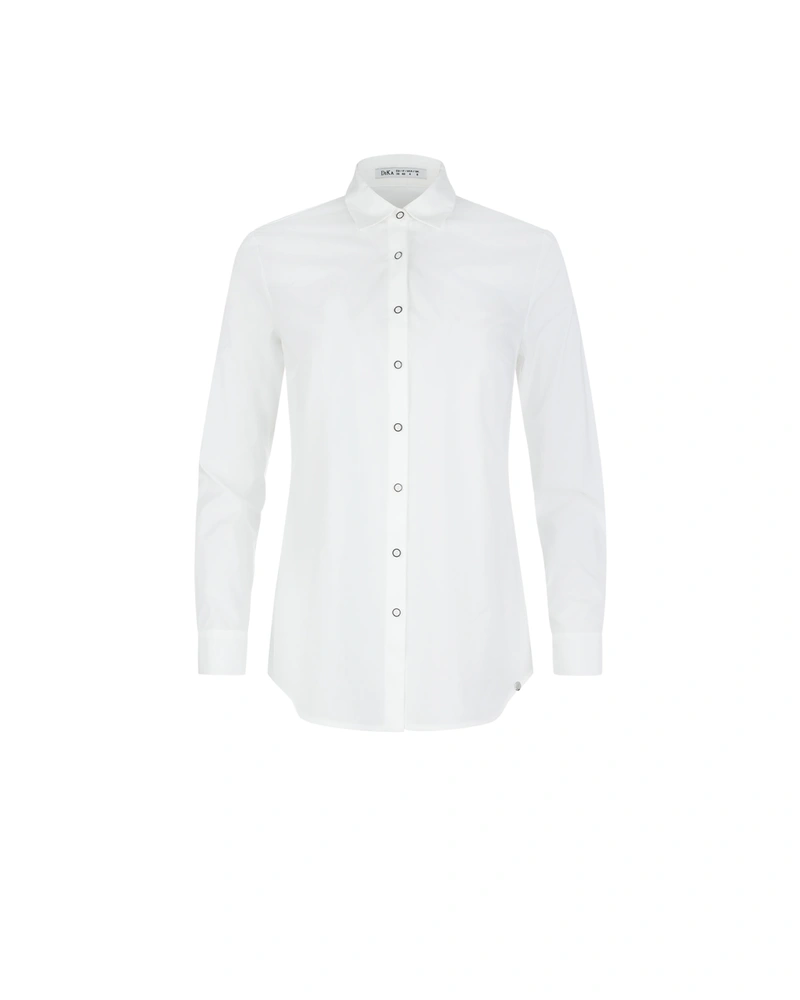 Classic white fitted cotton shirt | Casual | Dika.bg Classic white fitted cotton shirt | Casual