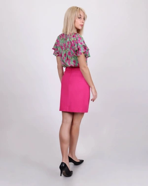 Cotton and certified viscose skirt | Skirts - 4