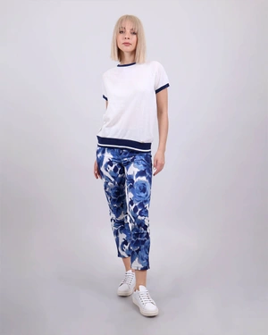 Cotton and viscose trousers | Trousers - 3