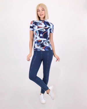Cotton jeans with a front seam | Trousers and Leggings - 2