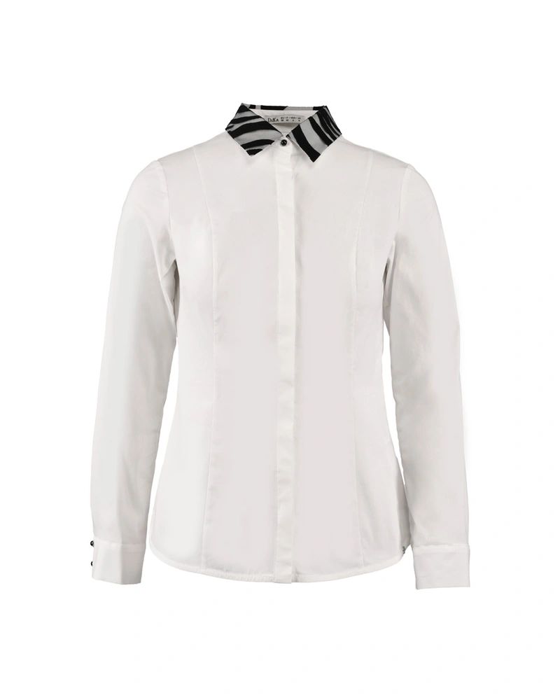 Cotton shirt with a detail | Blouses and Shirts