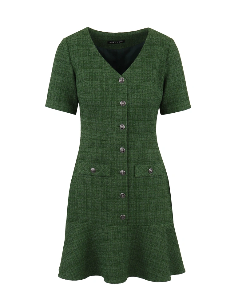 Cotton tweed dress | 