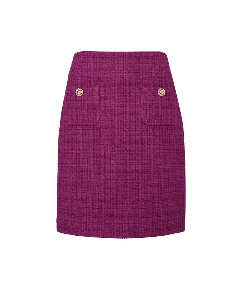 Cotton tweed skirt with pockets | All products | Outlet DiKa Cotton tweed skirt with pockets | All products