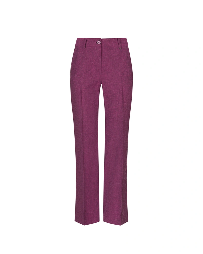 Cropped trousers with a crease | Trousers