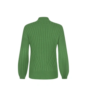 Cyclamen seamless knitted sweater with high neck | Pullovers | Dika.ge - 4 Cyclamen seamless knitted sweater with high neck | Pullovers - 4