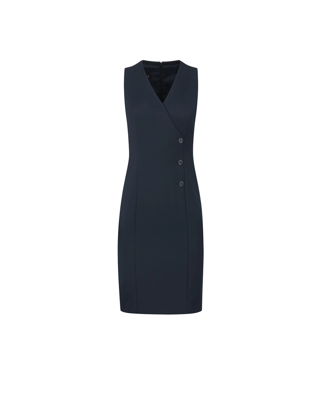 kim kardashian in a blue dress Navy Men's 3 Piece Suit Groom Wedding Slim Fit Business Dress (Blazer+Vest+Pants) Navy / 36R
