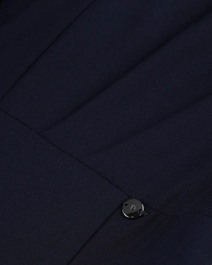 Dark blue dress with short puffed sleeves and a defined waist | Dresses | Dika.test - 2 Dark blue dress with short puffed sleeves and a defined waist | Dresses - 2