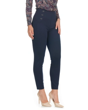 Dark blue elegant leggings-trousers | Casual - 3