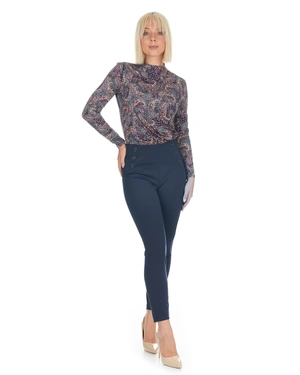 Dark blue elegant leggings-trousers | Casual - 5