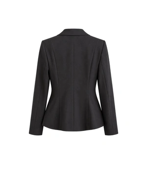 Dark brown fitted blazer | Jackets and Blazers - 3