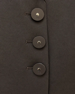 Dark brown fitted blazer | Jackets and Blazers - 4