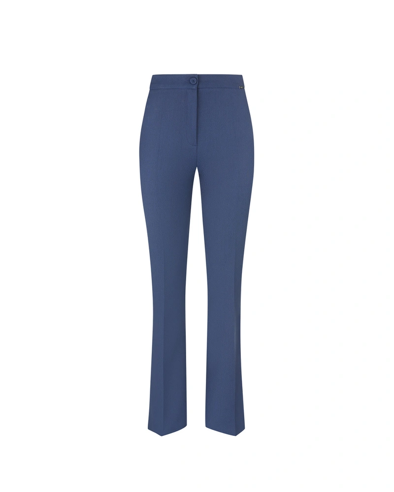 Dark grey straight-leg trousers | Trousers and Leggings