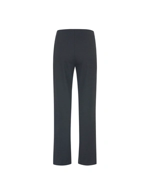Dark navy women’s wide-leg trousers | Trousers - 4