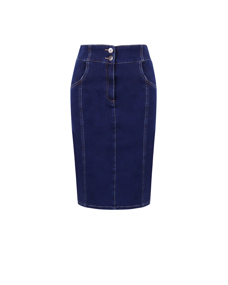 Denim pencil skirt | All products