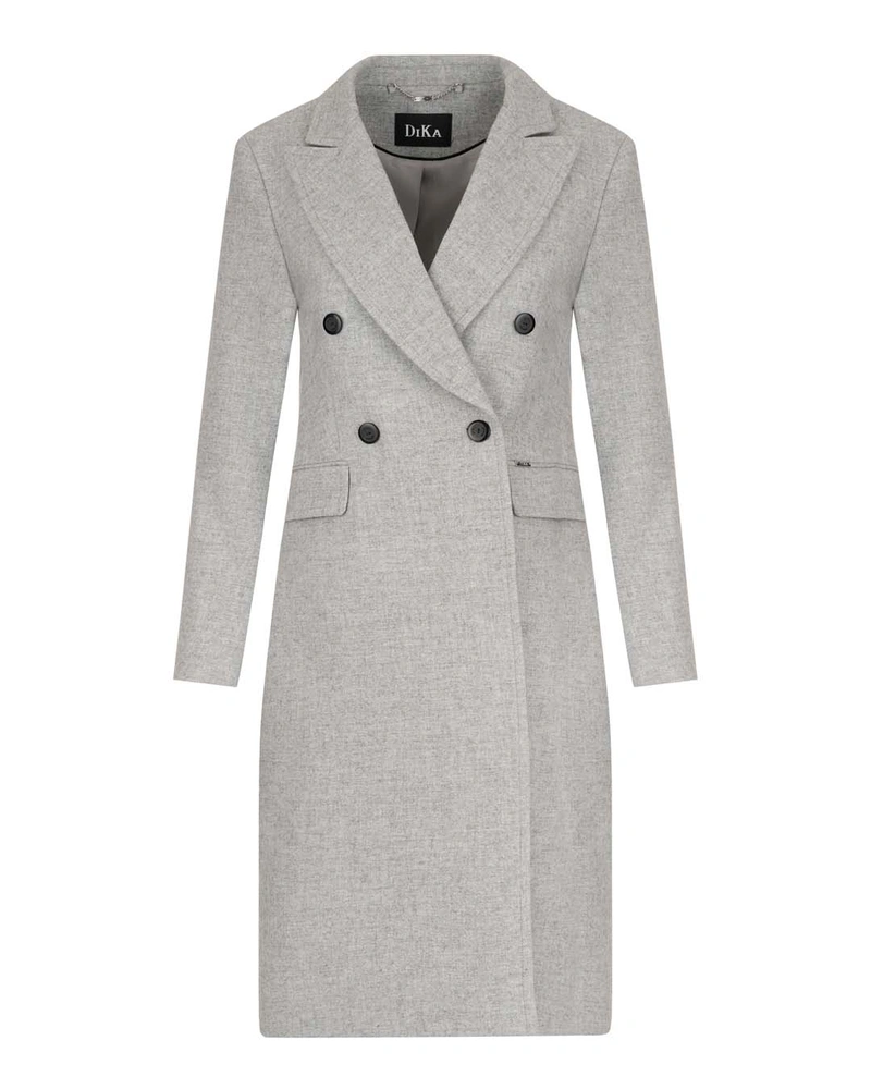 Double-breasted coat made of virgin wool | Jackets and Coats