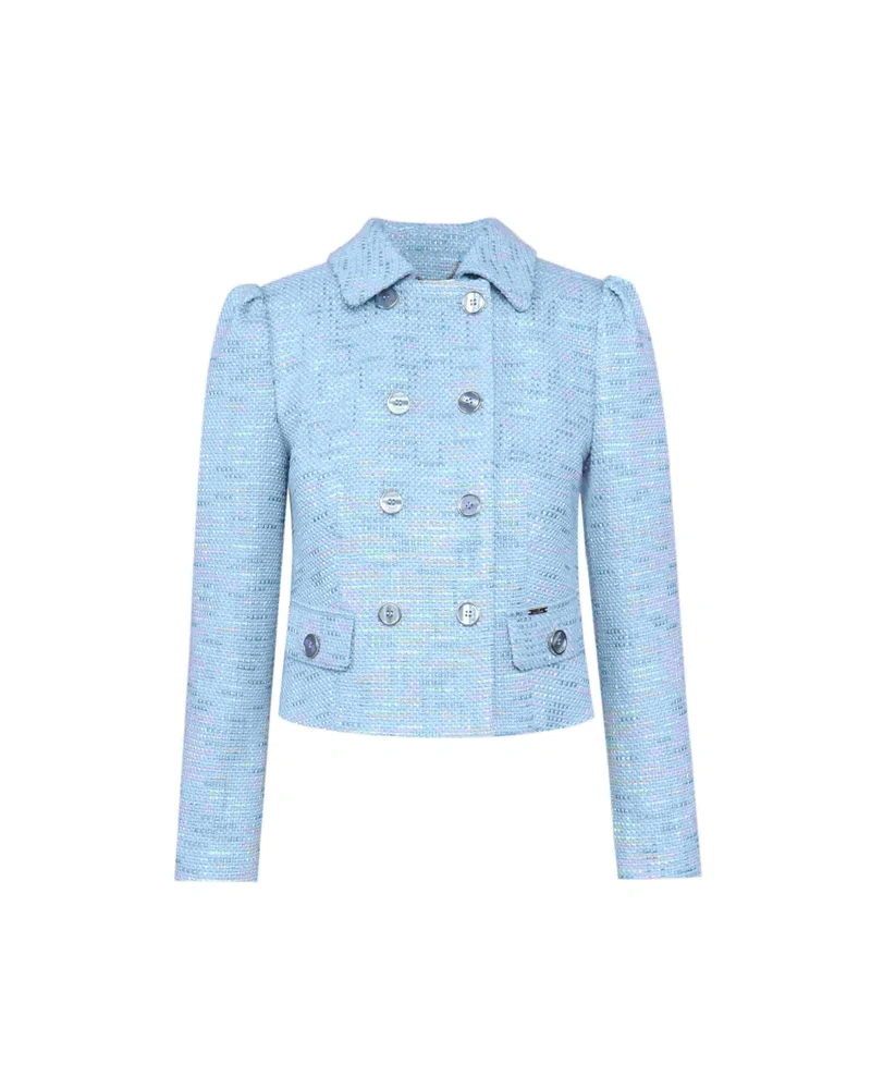 Double-breasted tweed jacket | 