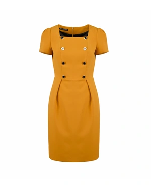 Dress with decorative buttons | 