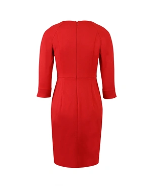 Dress with neckline detail | Dresses and Jumpsuits - 8