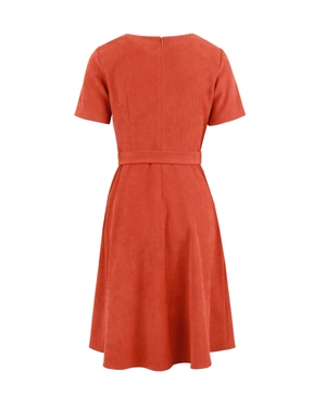 Dress with textile belt | Dresses and Jumpsuits - 1
