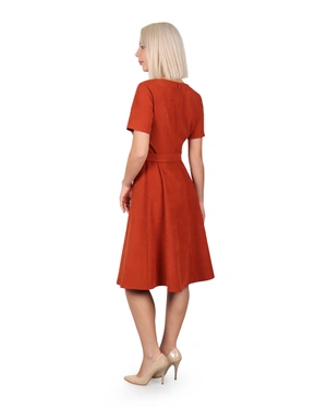Dress with textile belt | Dresses and Jumpsuits - 3