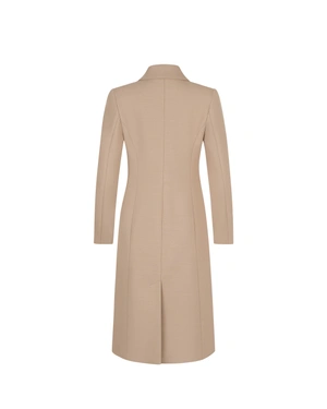 Elegant beige double-breasted coat | Outerwear - 1