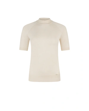 Elegant beige mock neck top | Pulls | Dika.test Elegant beige mock neck top | Pulls