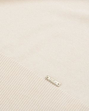 Elegant beige mock neck top | Pulls | Dika.test - 2 Elegant beige mock neck top | Pulls - 2