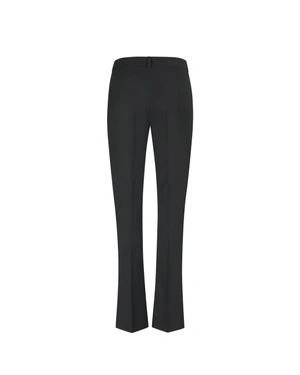 Elegant black women's trousers with straight legs | Suits - 1