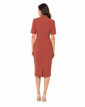 Elegant blazer-style dress in a Rose Ash shade | NEW - 2