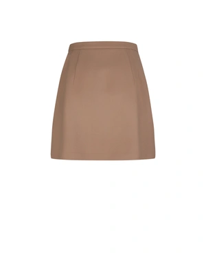 Fustă elegantă din lână, culoarea camel | Fuste - 1
