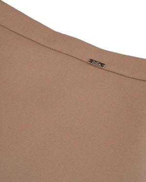 Fustă elegantă din lână, culoarea camel | Fuste - 2