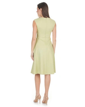 Elegant dress in pastel pistachio | Dresses - 2