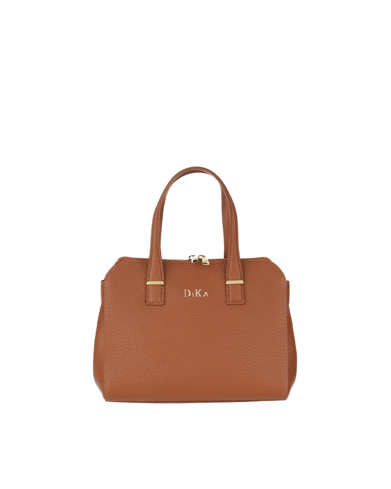 Elegant leather bag in cognac brown | Bags
