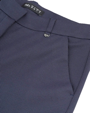 Pantaloni eleganți bleumarin pentru femei, cu croială dreaptă și tiv | Pantaloni | Dikastore.ro - 4 Pantaloni eleganți bleumarin pentru femei, cu croială dreaptă și tiv | Pantaloni - 4