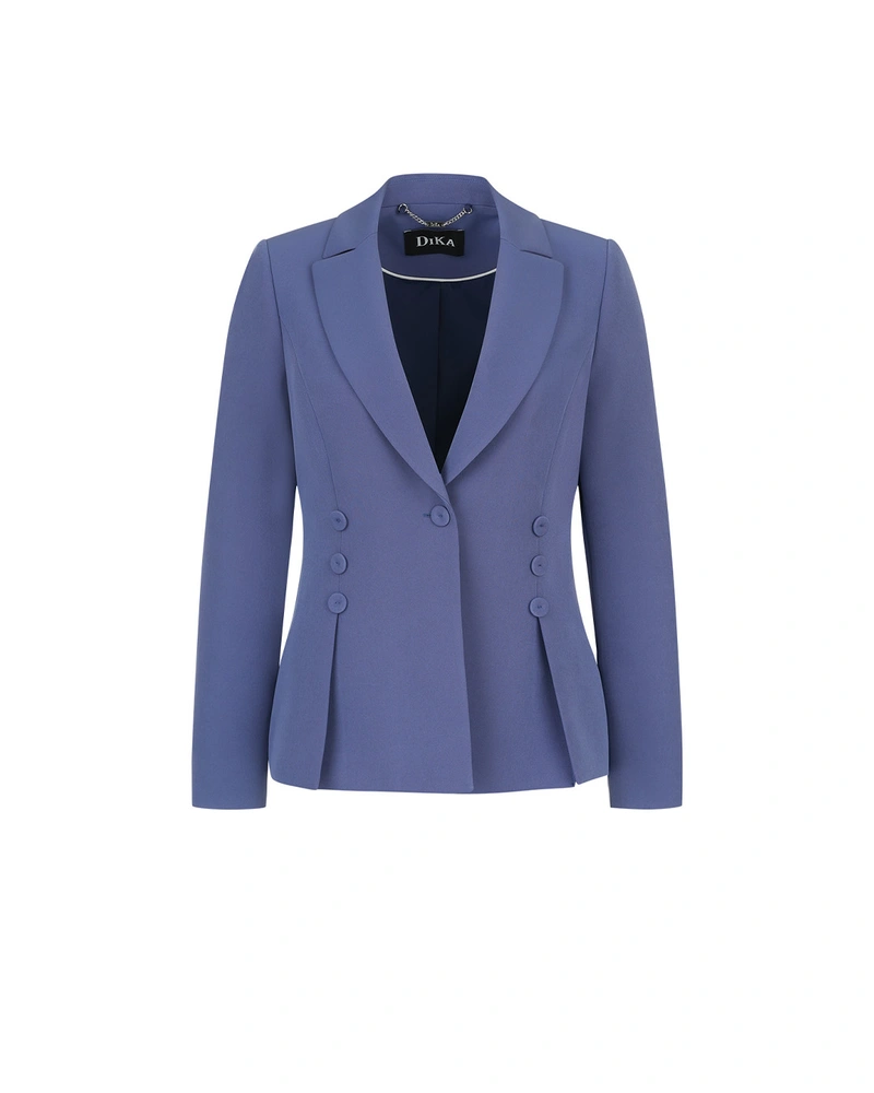 Elegant single-breasted blazer in blue | All products