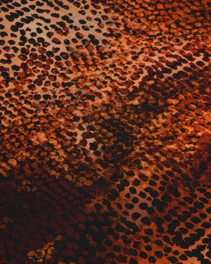 Elegant viscose blouse with earthy-toned print | | Dika.ge - 2 Elegant viscose blouse with earthy-toned print | - 2
