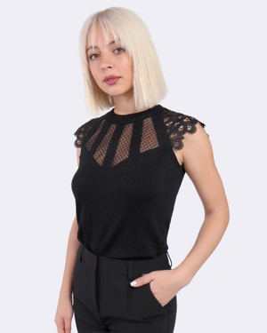 Bluza cu mâneci, broderie engleză |  - 4
